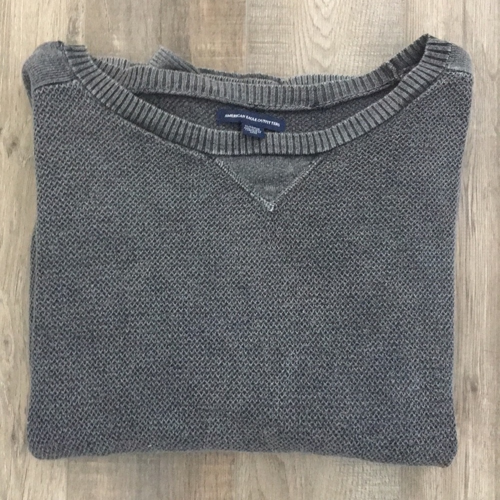 American Eagle Waffled Sweater